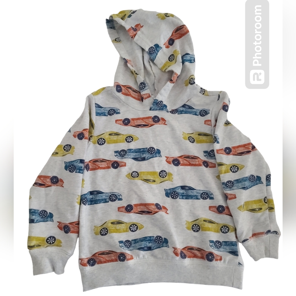 Carter's Boys Cars Hoodie Toddler Size 5T